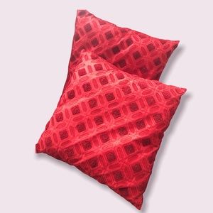 Fancy Red Sequined Pillows